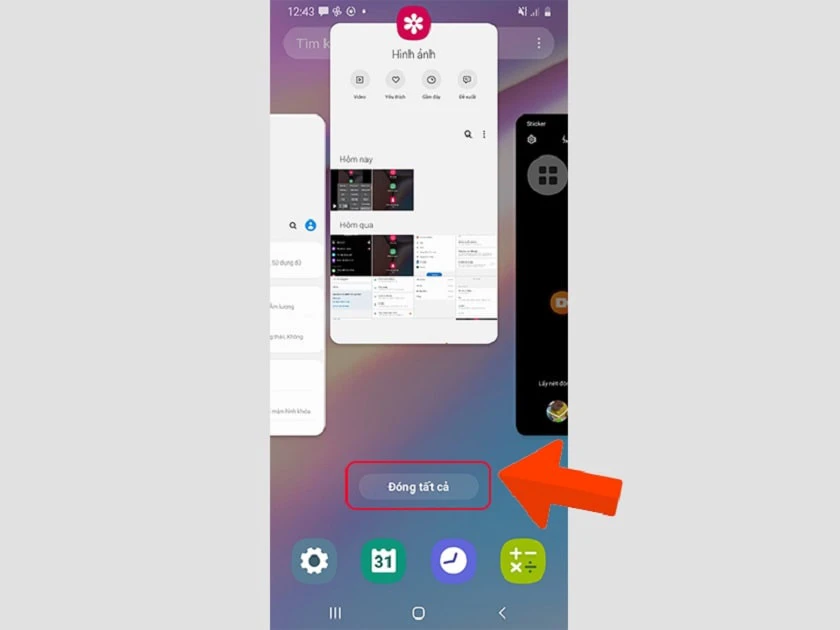 Tắt hết các ứng dụng đang dùng đèn Flash