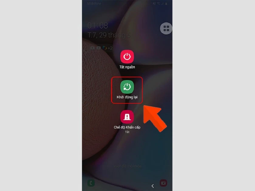 Khởi động lại điện thoại Samsung của bạn