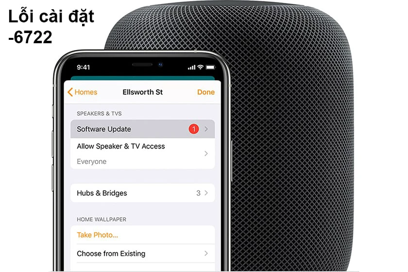 Lỗi homepod kh&ocirc;ng kết nối được