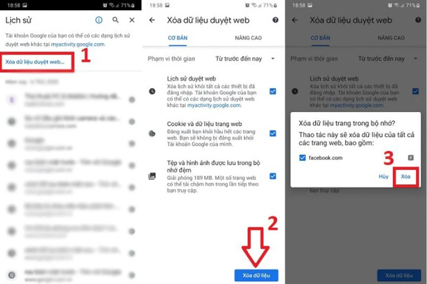 &oacute;a dữ liệu Web tr&ecirc;n Chrome