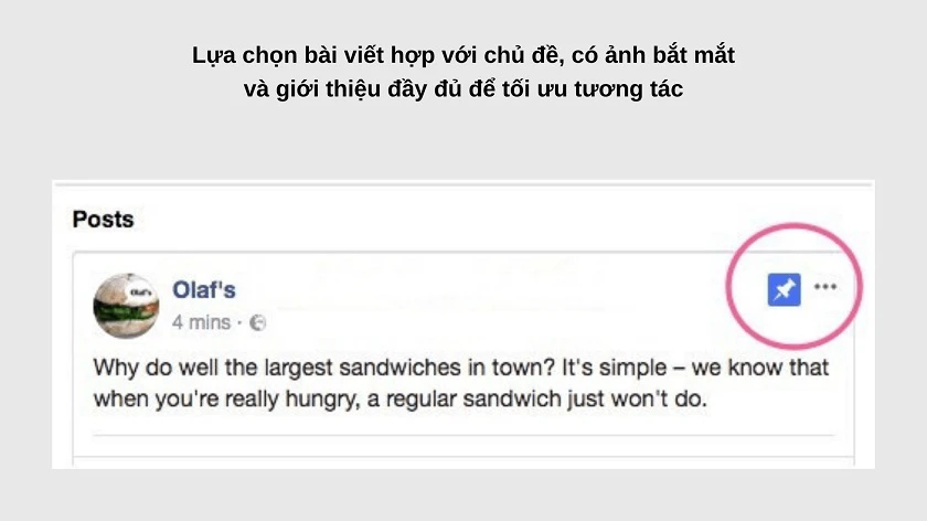 Khi nào n&ecirc;n t&acirc;̣n dụng c&aacute;ch ghim b&agrave;i viết tr&ecirc;n trang c&aacute; nh&acirc;n Facebook?