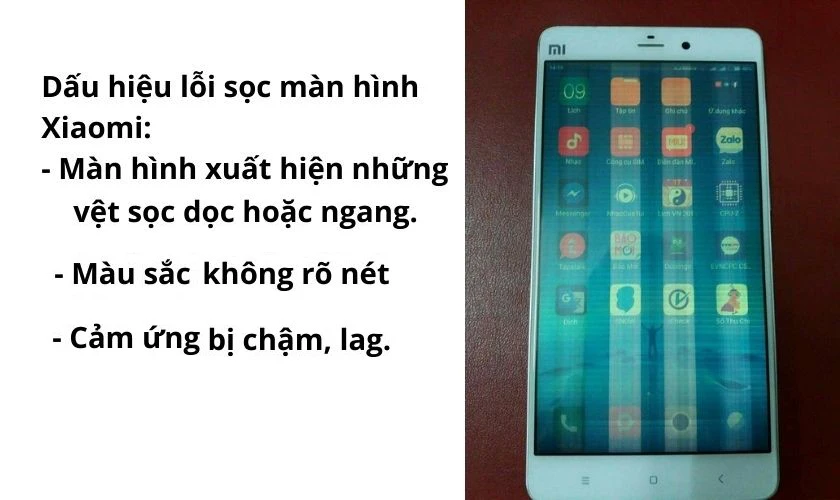 Lỗi sọc màn hình Xiaomi là gì?
