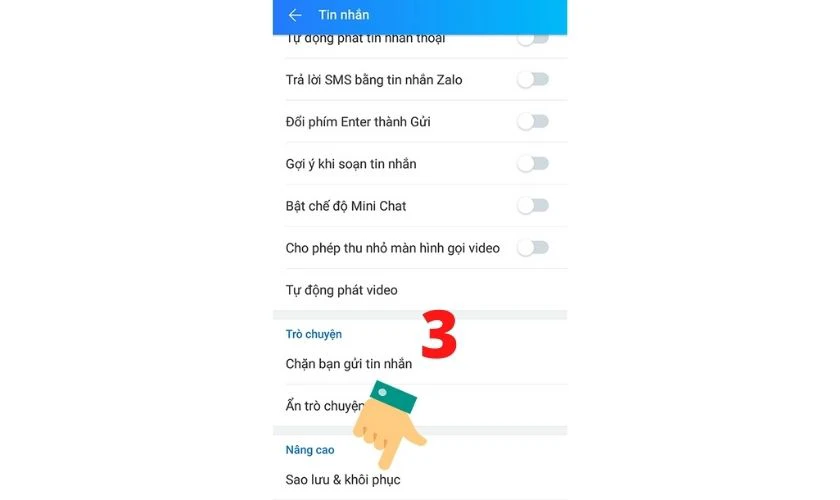 Sửa lỗi Zalo kh&ocirc;ng c&oacute; mục kh&ocirc;i phục tin nhắn ở phi&ecirc;n bản mới
