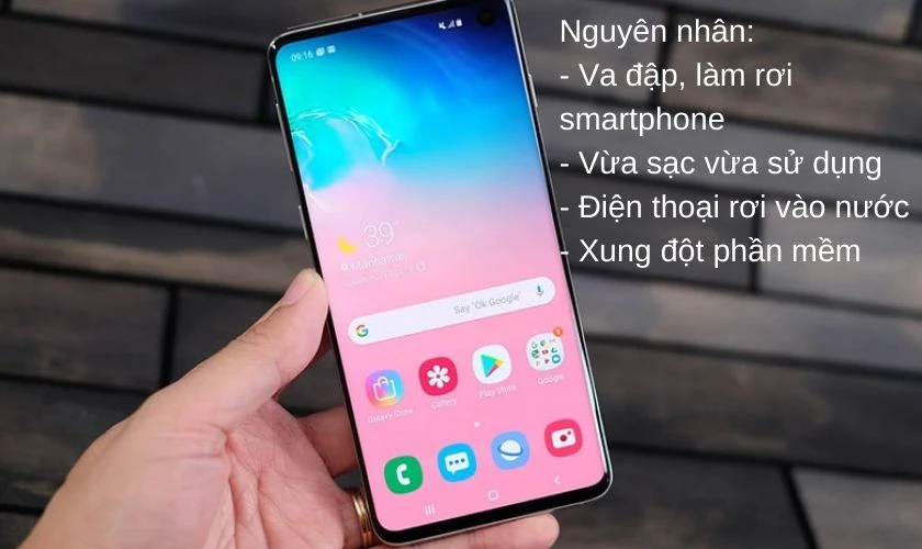 Nguy&ecirc;n nh&acirc;n g&acirc;y lỗi giật, chớp, nh&aacute;y m&agrave;n h&igrave;nh điện thoại Samsung li&ecirc;n tục
