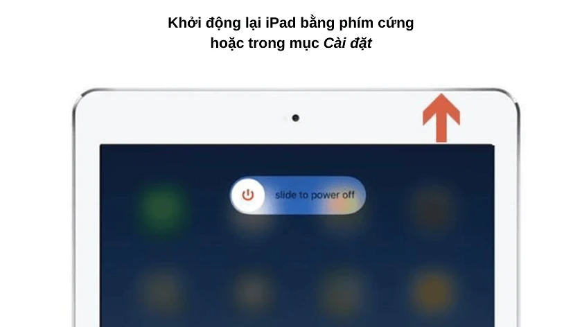 Khởi đ&ocirc;̣ng lại iPad khi ipad bị hư micro