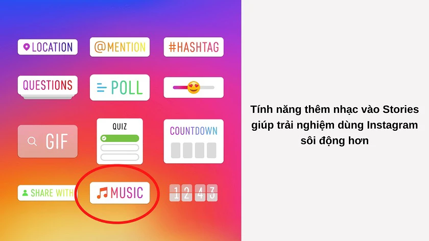 tại sao instagram không có nhạc