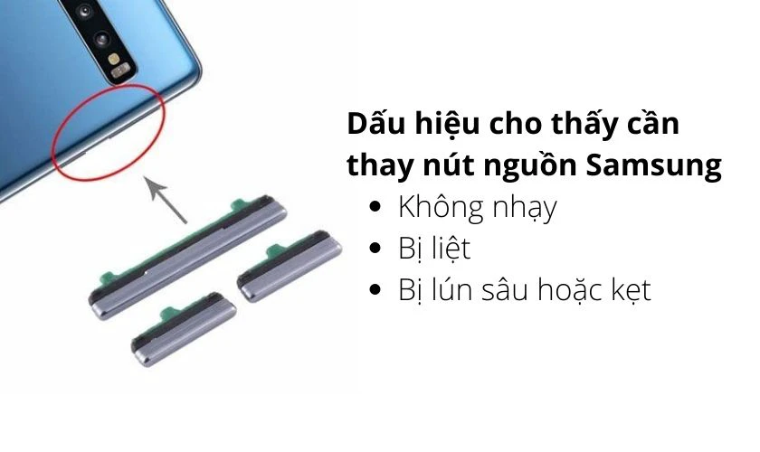Khi nào thì cần thay nút nguồn Samsung?