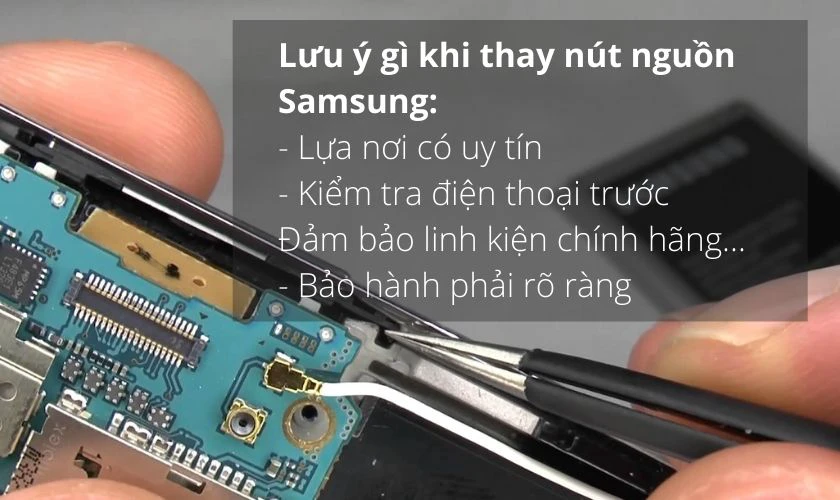 Bạn cần lưu ý gì đi khi thay nút nguồn