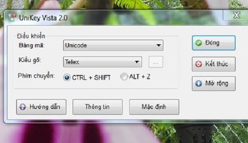 Dùng sai bảng mã và kiểu gõ khiến Unikey bị lỗi mất dấu