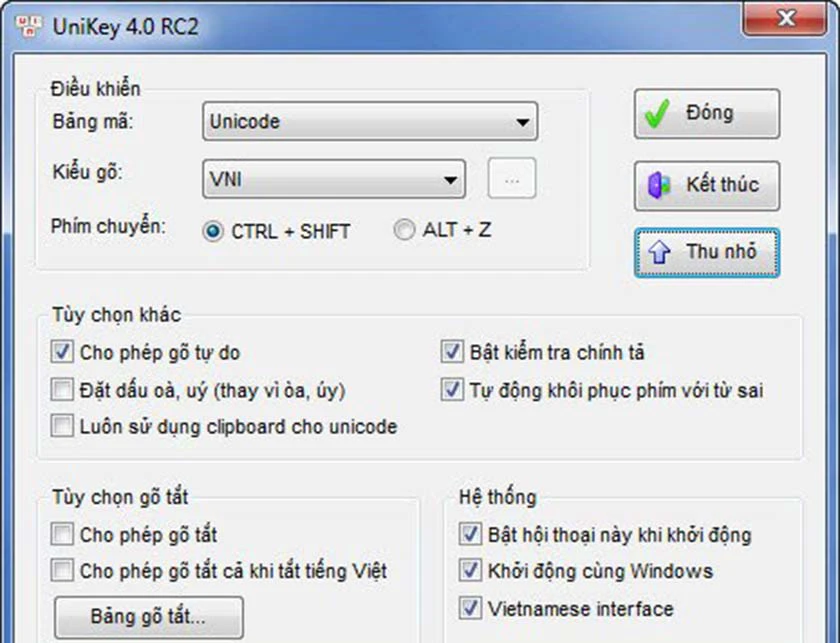 Cách sửa lỗi Unikey bị lỗi mất dấu