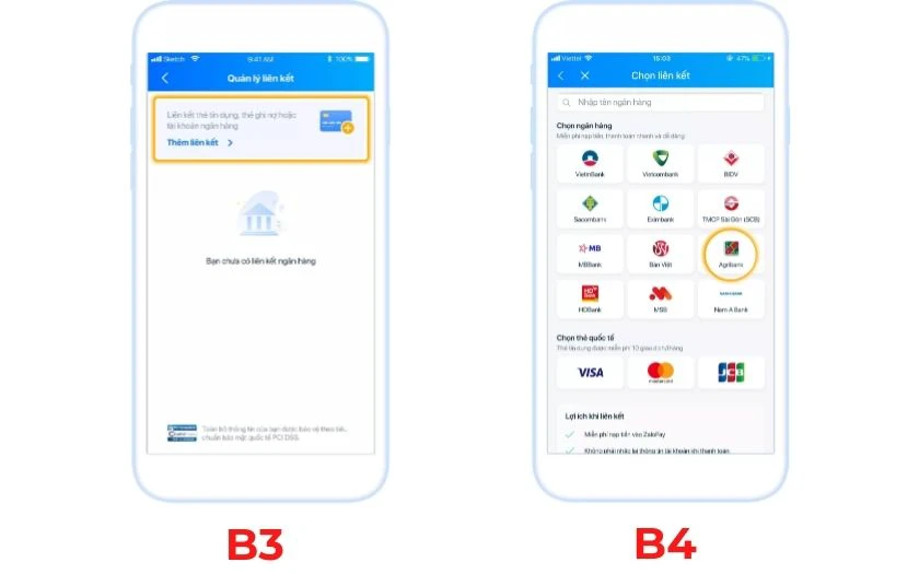 C&aacute;ch li&ecirc;n kết ng&acirc;n h&agrave;ng tr&ecirc;n ứng dụng ZaloPay