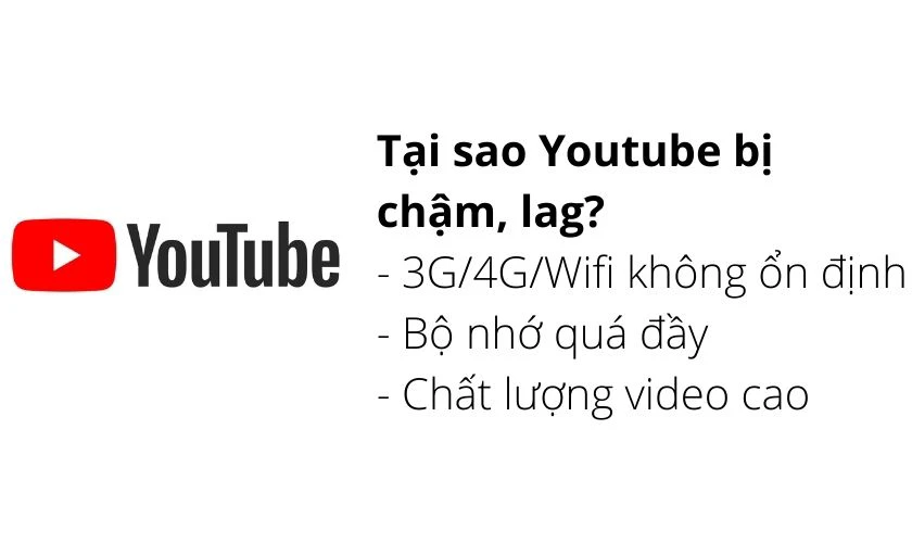 Tại sao Youtube bị chậm, lag?