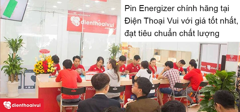 Mua pin sạc dự ph&ograve;ng Energizer chất lượng, gi&aacute; tốt tại Điện Thoại Vui