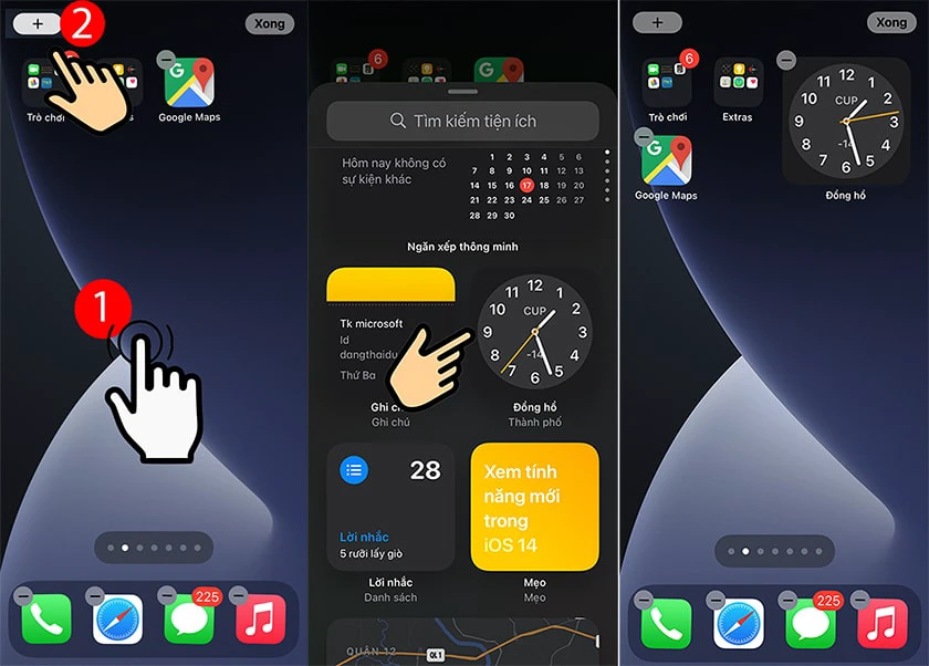 Cách thay đổi widget theo ý thích bằng hệ thống