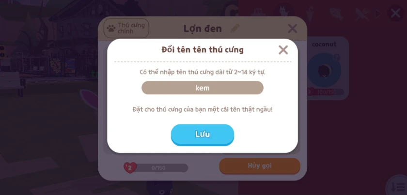 Hướng dẫn c&aacute;ch đổi t&ecirc;n pet trong Play Together dễ d&agrave;ng