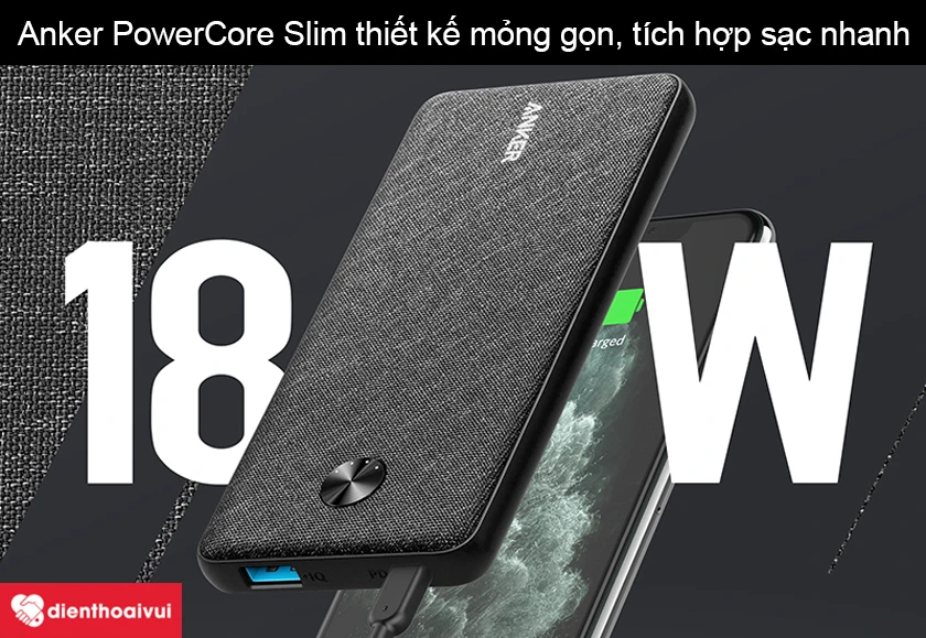 Sản phẩm sạc dự phòng Anker PowerCore Slim