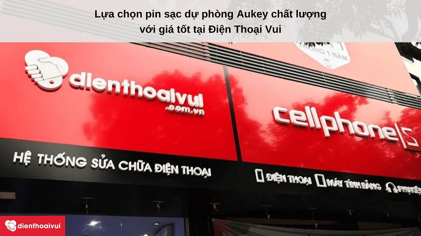 Mua pin sạc dự phòng Aukey chất lượng, giá tốt tại Điện Thoại Vui