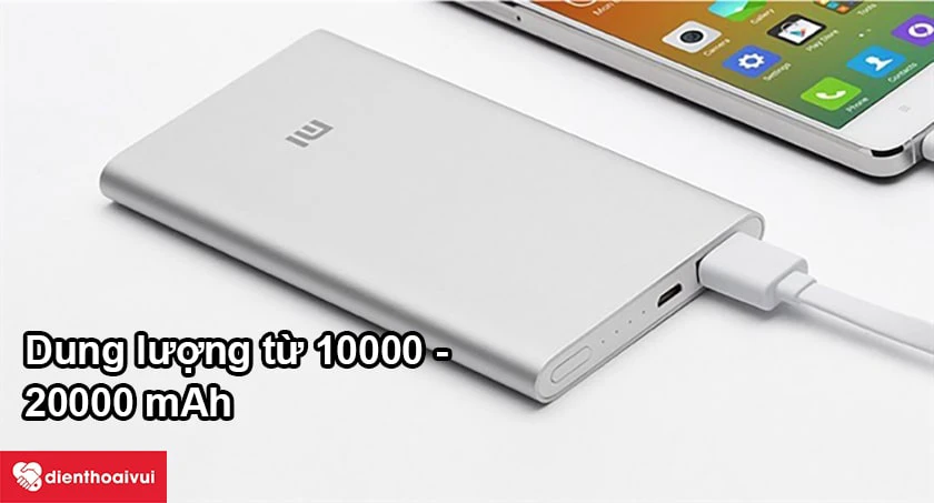 Dung lượng sạc dự ph&ograve;ng Xiaomi đa số cao - sử dụng thoải m&aacute;i