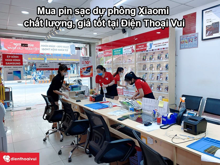 Mua pin sạc dự ph&ograve;ng Xiaomi chất lượng, gi&aacute; tốt tại Điện Thoại Vui
