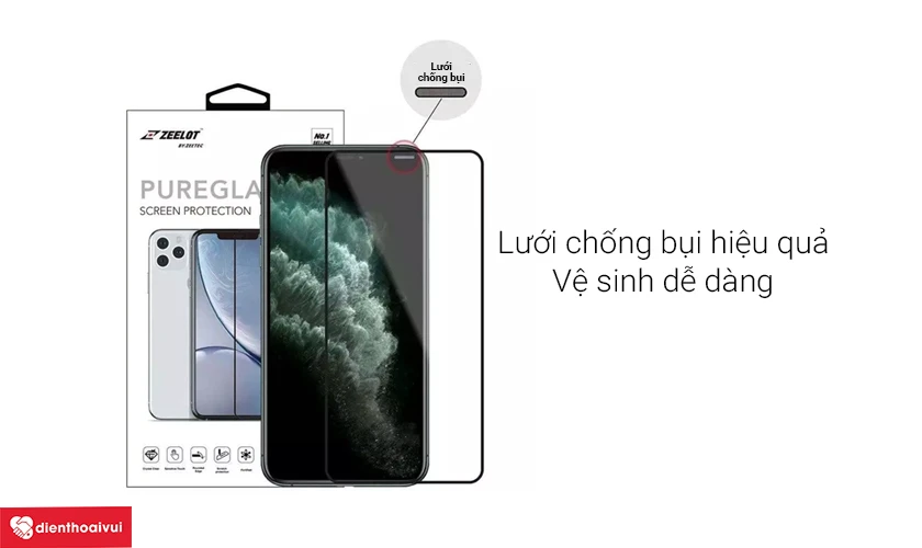 D&aacute;n cường lực iPhone 13 Zeelot