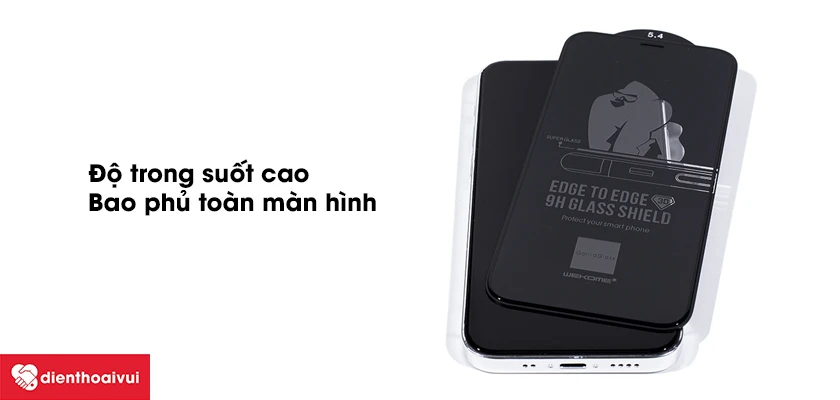 D&aacute;n cường lực iPhone 13 mini Kingkong