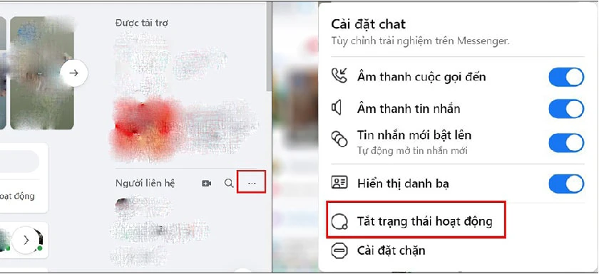 Tho&aacute;t khỏi ẩn thời gian truy cập tr&ecirc;n Messenger