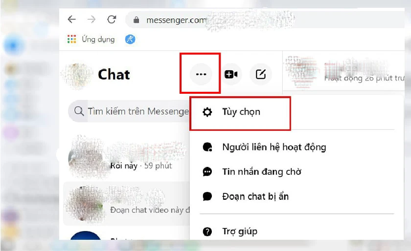 Tho&aacute;t khỏi ẩn thời gian truy cập tr&ecirc;n Messenger