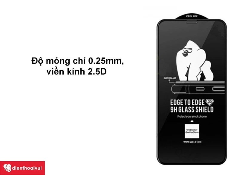 Miếng d&aacute;n cường lực iPhone 13 Pro Max Kingkong
