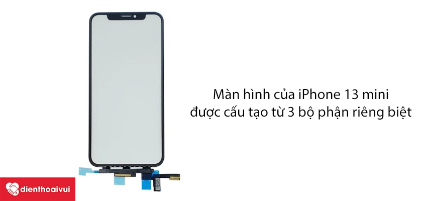 Cấu tạo của m&agrave;n h&igrave;nh iPhone 13 mini