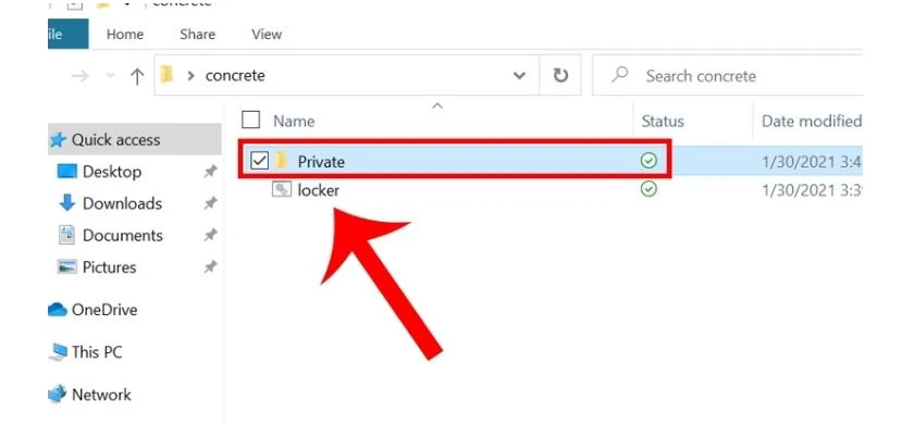 sao ch&eacute;p tất cả folder/file m&agrave; bạn muốn bảo mật