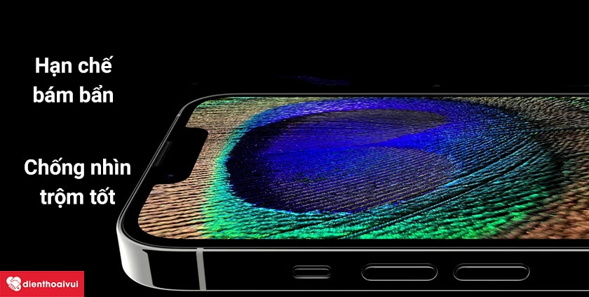 D&aacute;n cường lực iPhone 13 Pro Max Kingkong chống nh&igrave;n trộm