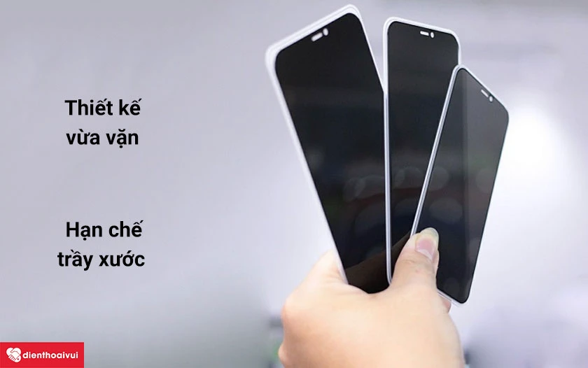 D&aacute;n cường lực iPhone 13 Pro Max Kingkong chống nh&igrave;n trộm