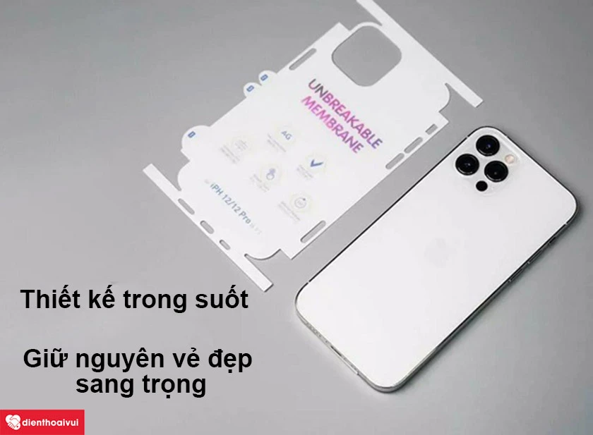 Dán PPF iPhone 13 Pro full trong mặt sau
