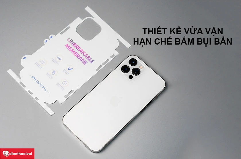 Thiết kế vừa vặn, hạn chế b&aacute;m bụi bẩn