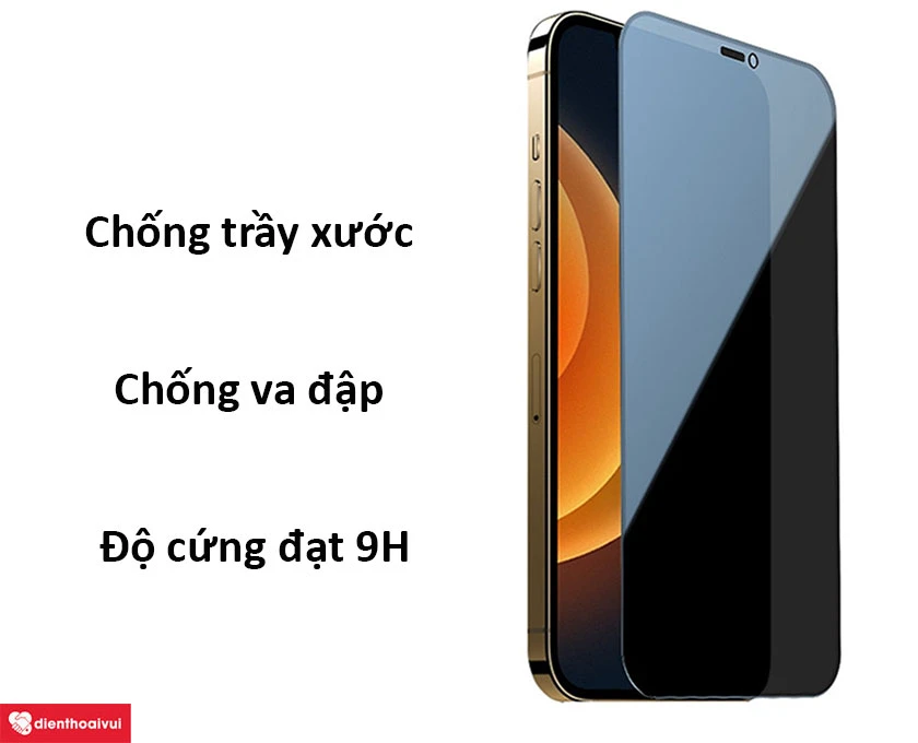 D&aacute;n cường lực iPhone 13 Kingkong chống nh&igrave;n trộm