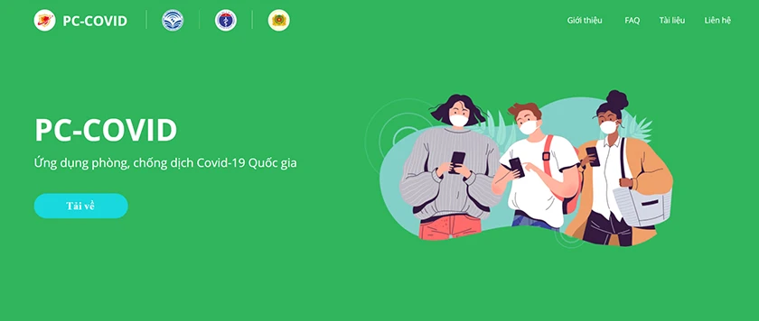 PC Covid l&agrave; ứng dung được thiết kế để t&iacute;ch hợp c&aacute;c ứng dụng khai b&aacute;o &yacute; tế v&agrave; chống COVID-19 như m&atilde; QR, Bluezone, NCOVI, quản l&yacute; x&eacute;t nghiệm