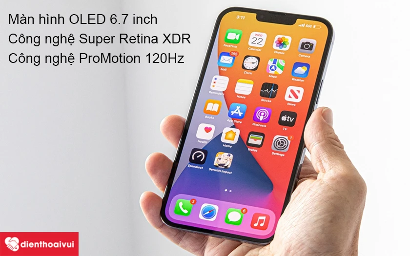 Đánh giá tổng quan về màn hình iPhone 13 Pro Max