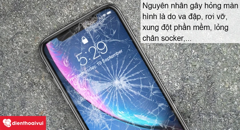 Màn hình iPhone 13 Pro Max bị hỏng là do đâu?