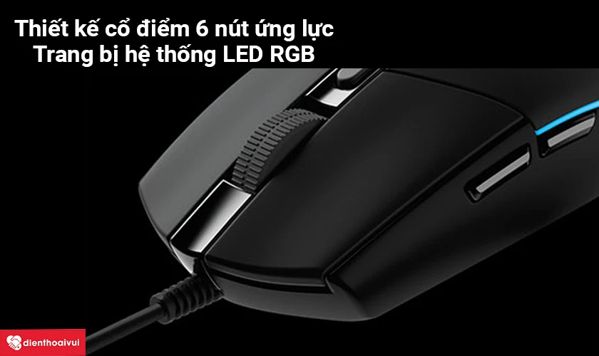 6 n&uacute;t ứng lực thiết kế cổ điển c&ugrave;ng hệ thống LED RGB
