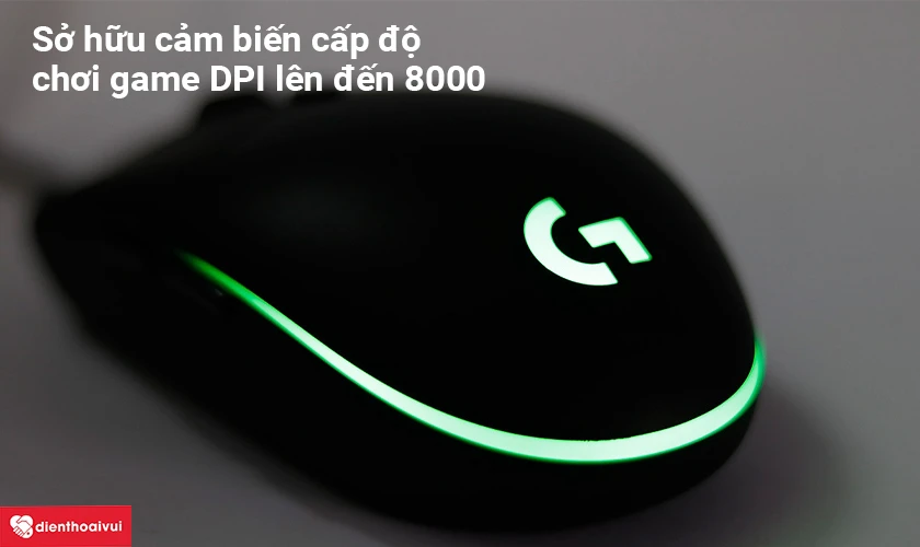 Sở hữu cảm biến cấp độ chơi game DPI l&ecirc;n đến 8000