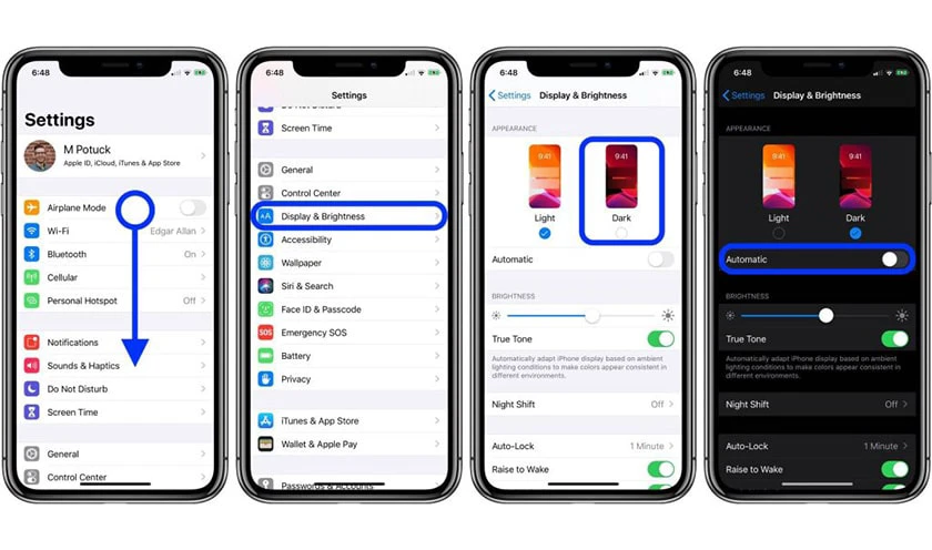 giao diện tối cho google