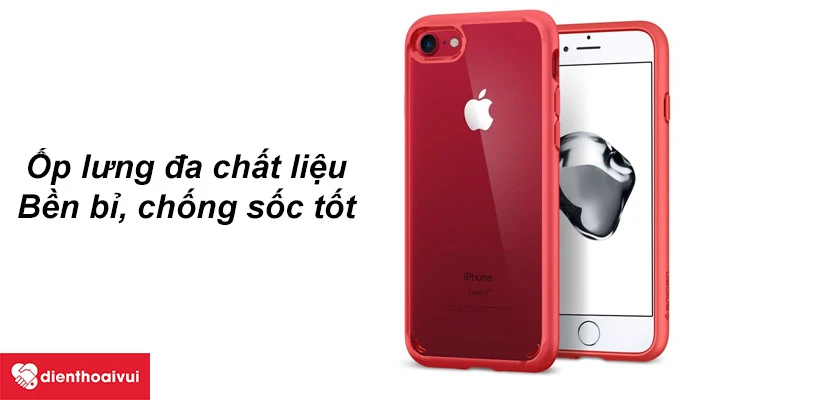 Ốp lưng Hybrid - đa chất liệu cho iPhone 7/8/SE