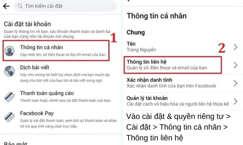 C&aacute;ch ẩn số điện thoại tr&ecirc;n fb bằng điện thoại