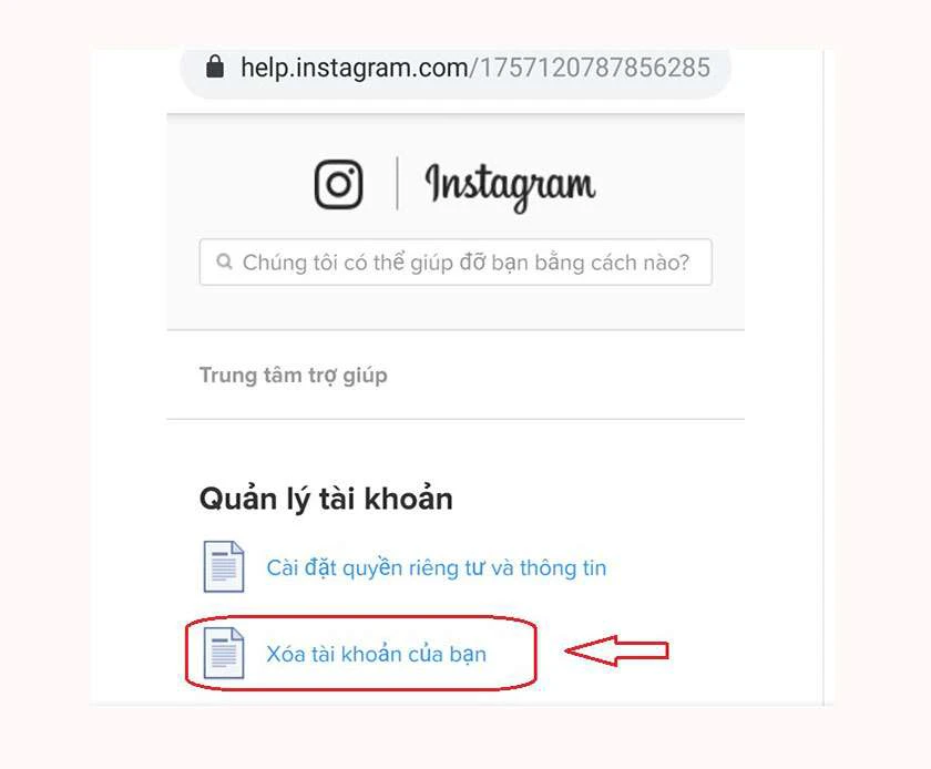 Xóa tài khoản trên điện thoại