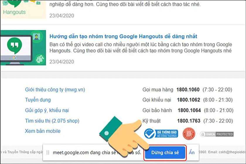 nhấn v&agrave;o trang m&agrave; bạn muốn chia sẻ