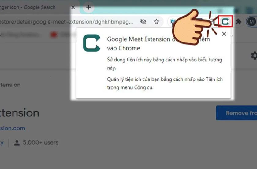 mở tiện &iacute;ch ở g&oacute;c tr&ecirc;n b&ecirc;n phải