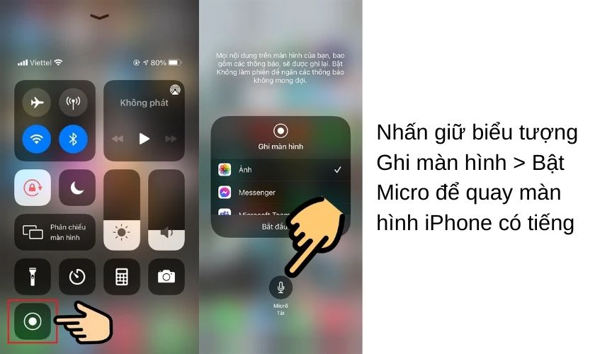 Bước 2: Tiếp theo bạn cũng chọn c&ocirc;ng cụ Ghi m&agrave;n h&igrave;nh v&agrave; nhấn dấu cộng để th&ecirc;m c&ocirc;ng cụ v&agrave;o Trung t&acirc;m điều khiển.