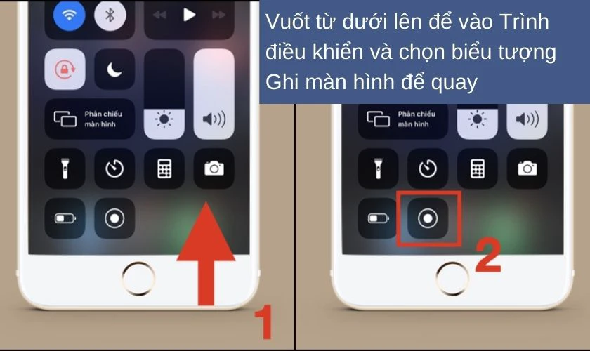 Tại đ&acirc;y bạn cũng thực hiện tương tự c&aacute;c thao t&aacute;c kh&ocirc;ng c&oacute; n&uacute;t Home để ghi