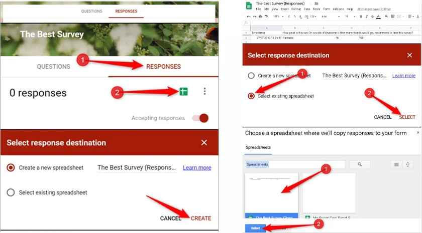 Hướng dẫn lưu trữ phản hồi từ Google Form