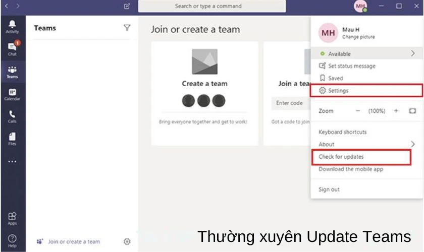 c&aacute;ch đăng nhập teams tr&ecirc;n máy tính